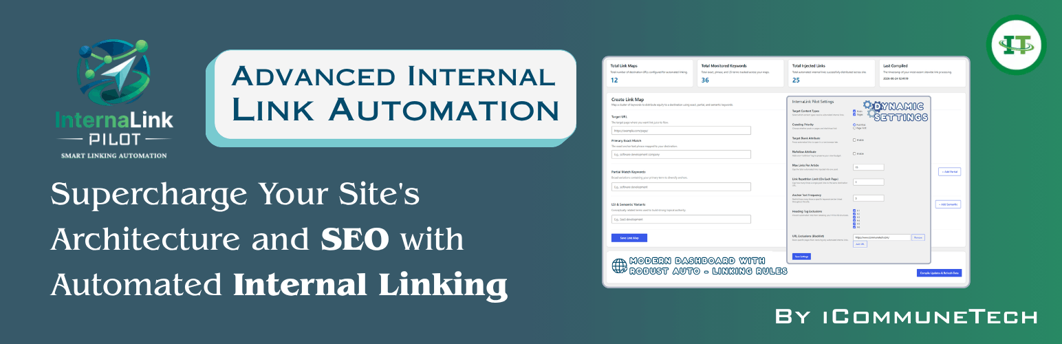 InternaLink Pilot System Dashboard Banner