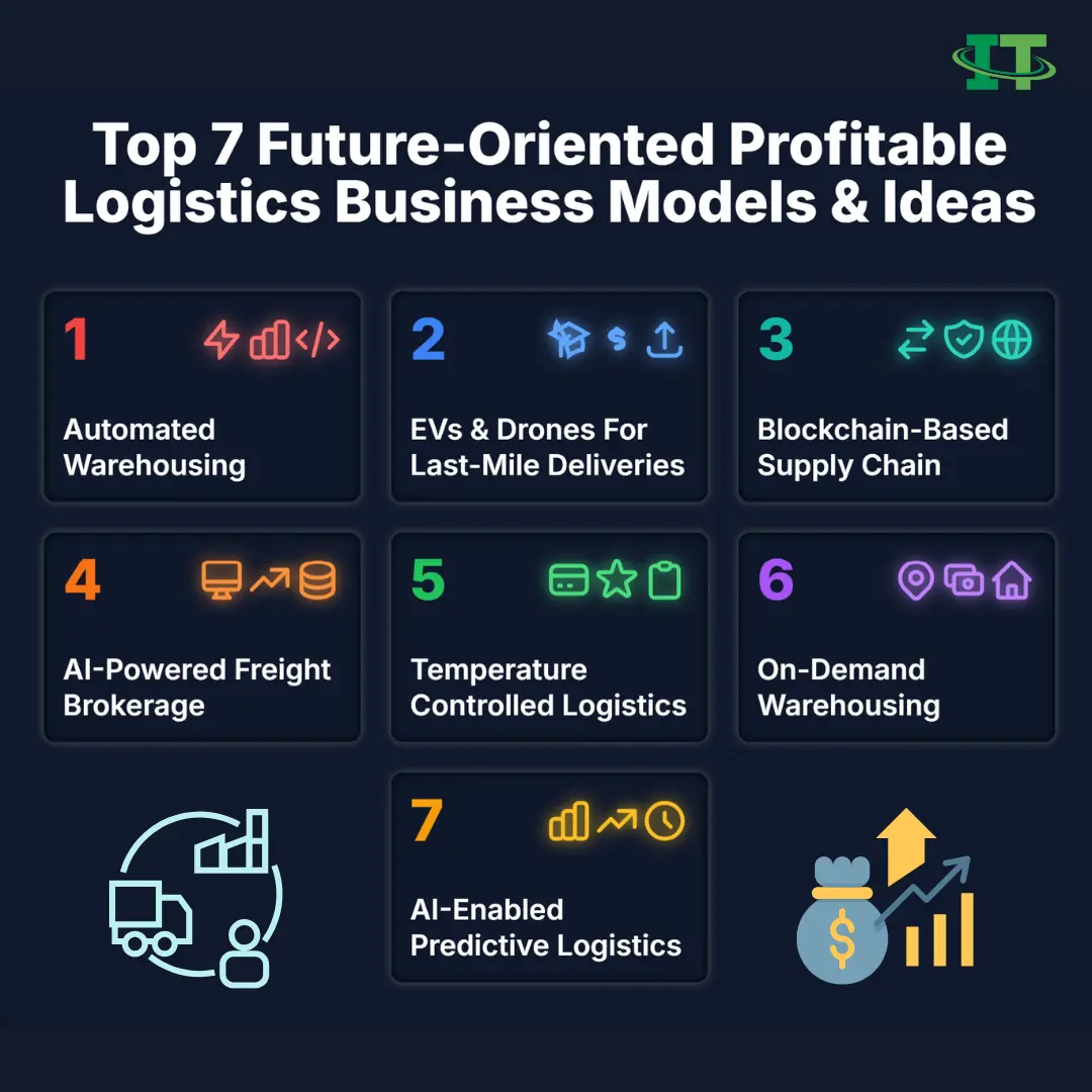 Explore 7 most profitable logistics business ideas and models