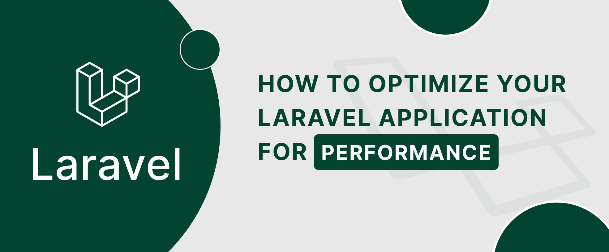 Learn how to do laravel performance optimization